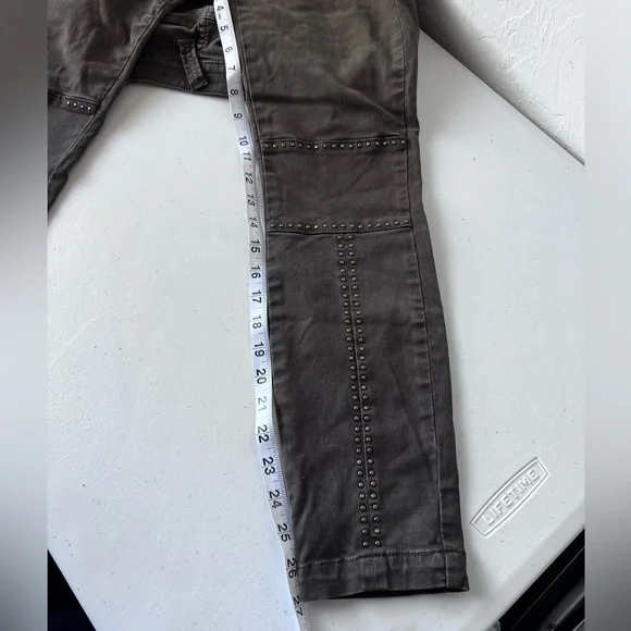 Joie Green Studded Hazina Skinny Ankle Jean - Picture 11 of 12